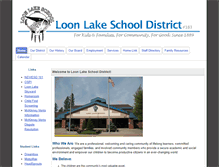 Tablet Screenshot of loonlakeschool.org